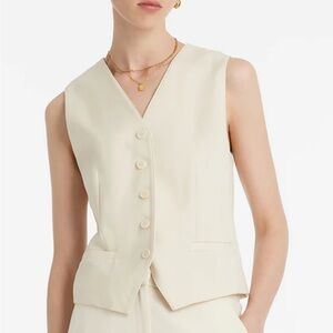 Goelia - Worsted Wool Single-Breasted Women Vest